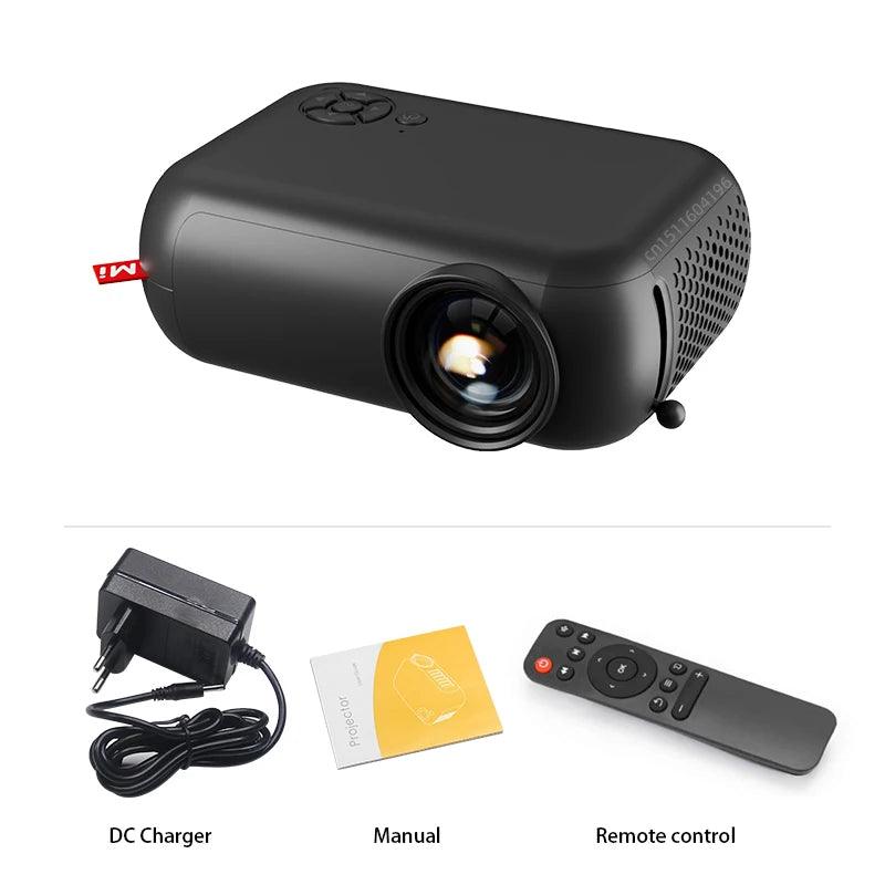 A2000 Mini Projetor Cinema Portátil 3D LED - Projetor de vídeo/jogos 4K 1080P HD Smart Portátil