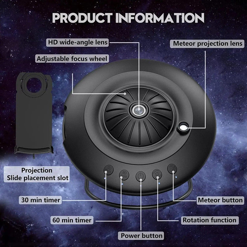 Novo UFO Himist - Projetor Céu Estrelado 8 em 1