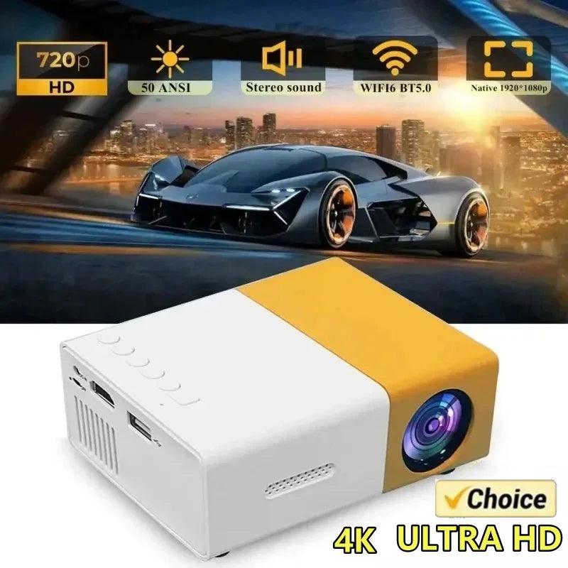 YG300 MINI Projetor Portátil Home Theater Smart TV Laser Beamer Cinema 3D LED Vídeo-projetor para 4k 1080P HD